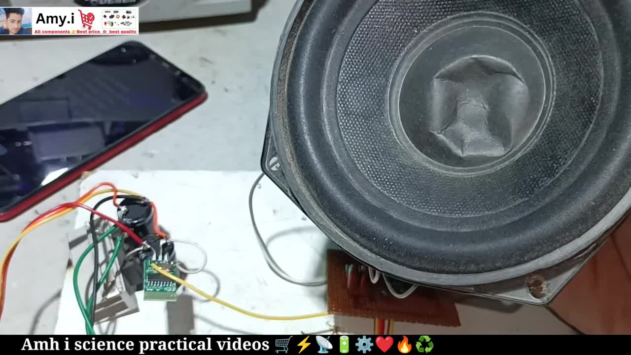Speaker cone movement
