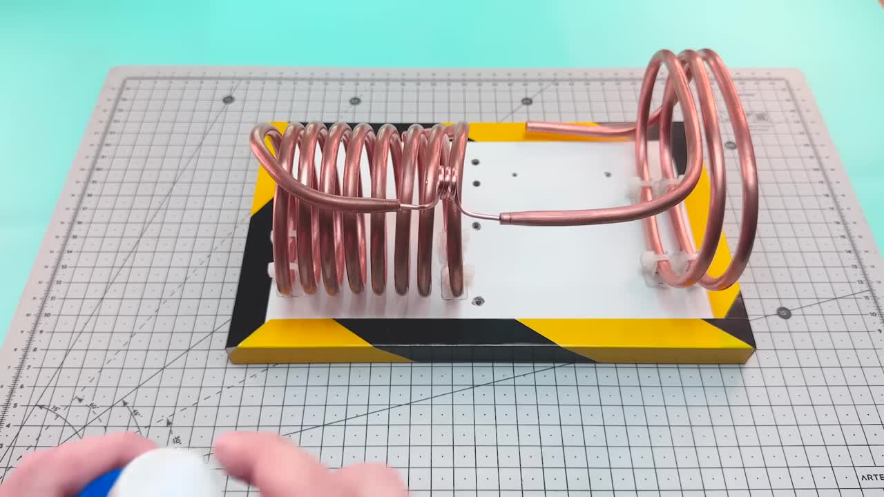 Soldering the copper tube connections