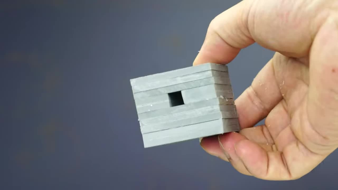粘合板材制作方形块