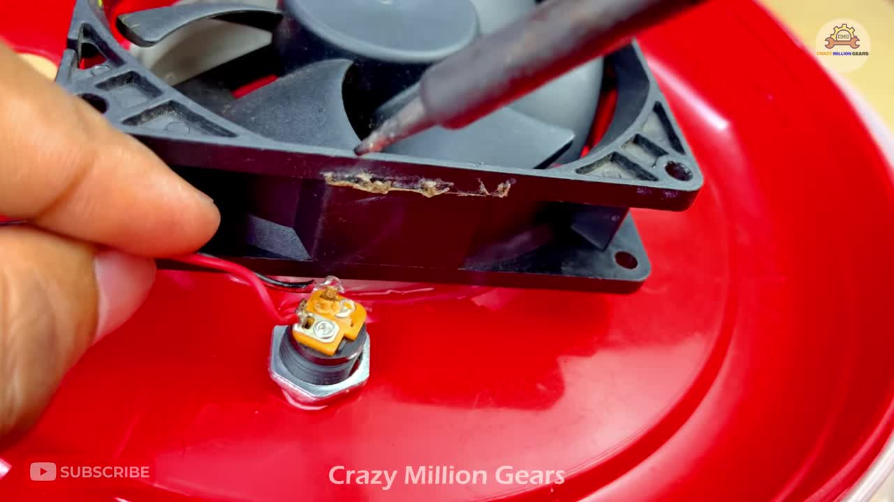 Fan wired to socket